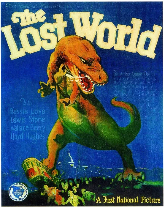 Framed Print : THE LOST WORLD, poster art, 1925