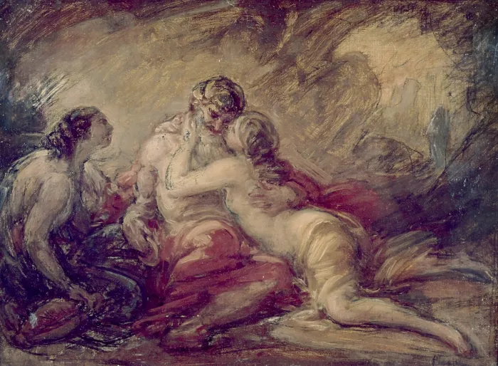 Framed Print : Loth and His Daughters (Loth e le figlie), by Giovanni Carnovali also known as Piccio, ca. 1860, 19th Century, oil on canvas, 29 x 37, 5 cm - Private collection Framed Print : Loth and His Daughters (Loth e le figlie), by Giovanni Carnovali also known as Piccio, ca. 1860, 19th Century, oil on canvas, 29 x 37, 5 cm - Private collection