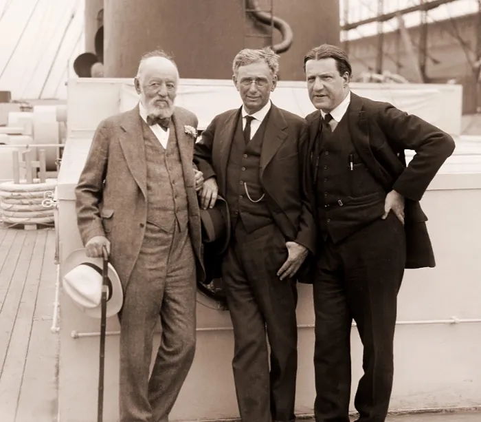Framed Print : Louis Brandeis (center, 1856-1941), with fellow Zionists, Nathan Straus, and Rabbi Stephen Samuel Wise. Ca. 1925