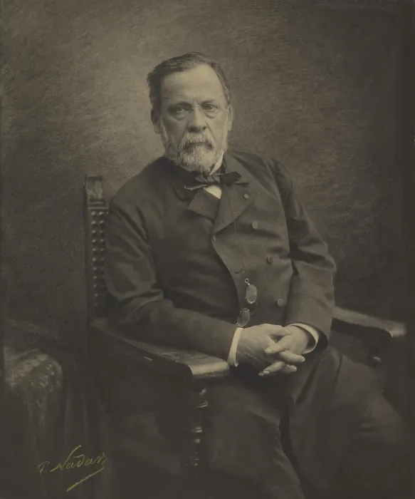 Framed Print : Louis Pasteurs scientific research demonstrated that microorganisms caused some illnesses, and supported the germ theory of disease. 1886 portrait by Paul Nadar (BSLOC_2018_4_96)