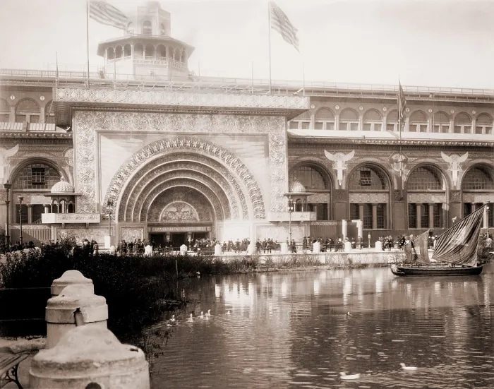 Framed Print : Louis Sullivan (1856-1924), was among the architects commissioned to design buildings for the World's Columbian Exposition, Chicago