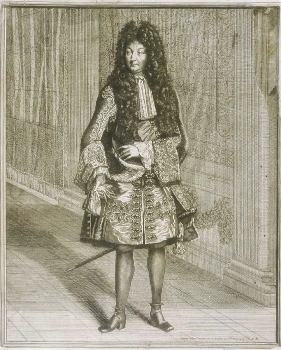 Framed Print : LOUIS XIV, called 'Le Roi Soleil' (1638-1715). Engraving. SPAIN. Madrid. National Library. AISA / Everett Collection**US SALES ONLY**