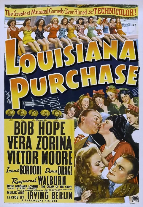 Framed Print : LOUISIANA PURCHASE, bottom clockwise from top left: Victor Moore, Irene Bordoni, Bob Hope, Vera Zorina, 1941 Framed Print : LOUISIANA PURCHASE, bottom clockwise from top left: Victor Moore, Irene Bordoni, Bob Hope, Vera Zorina, 1941