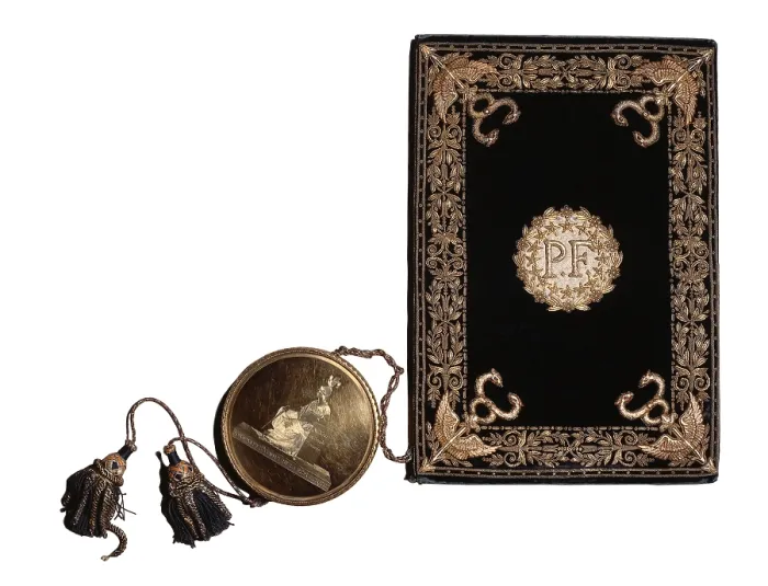 Framed Print : Louisiana Purchase Treaty of 1803 is contained in the ornate jacket