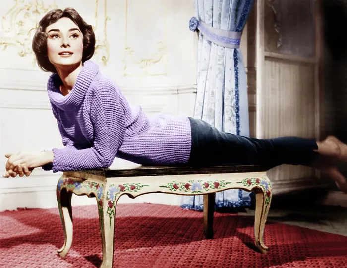 Framed Print : LOVE IN THE AFTERNOON, Audrey Hepburn, 1957