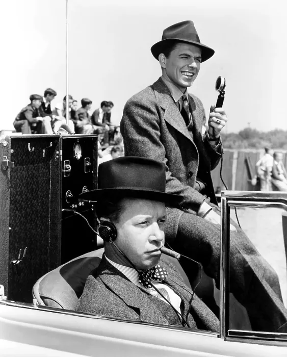 Framed Print : LOVE IN ON THE AIR, from left, Eddie Acuff, Ronald Reagan, 1937
