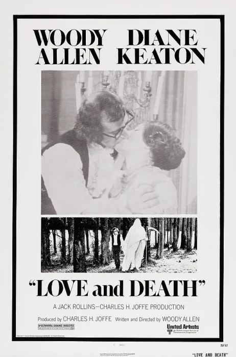 Framed Print : LOVE AND DEATH, US poster, Woody Allen, Diane Keaton, 1975 Framed Print : LOVE AND DEATH, US poster, Woody Allen, Diane Keaton, 1975