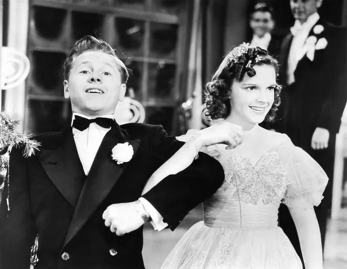 Framed Print : LOVE FINDS ANDY HARDY, from left: Mickey Rooney, Judy Garland, 1938