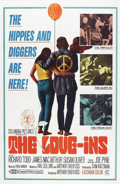 Framed Print : THE LOVE-INS, US poster art, 1967