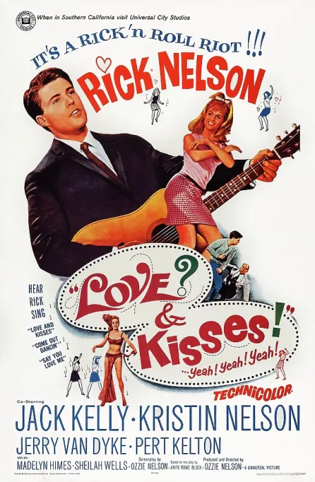 Framed Print : LOVE AND KISSES, US poster art, Ricky Nelson, 1965 Framed Print : LOVE AND KISSES, US poster art, Ricky Nelson, 1965