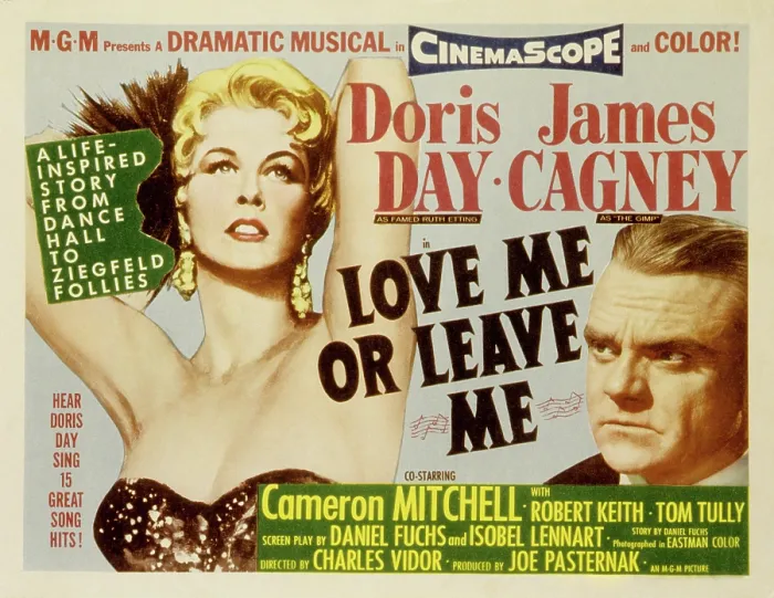 Framed Print : LOVE ME OR LEAVE ME, Poster Art, Doris Day, James Cagney, 1955 Framed Print : LOVE ME OR LEAVE ME, Poster Art, Doris Day, James Cagney, 1955