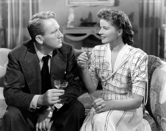 Framed Print : WITHOUT LOVE, from left, Spencer Tracy, Katharine Hepburn, 1945