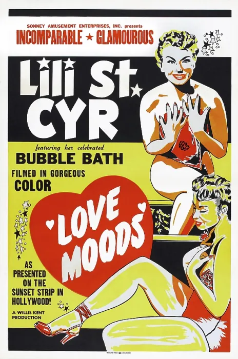 Framed Print : LOVE MOODS, US poster art, Lili St. Cyr, 1952 Framed Print : LOVE MOODS, US poster art, Lili St. Cyr, 1952