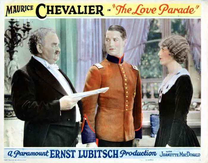 Framed Print : THE LOVE PARADE, from left, Lionel Belmore, Maurice Chevalier, Jeanette MacDonald, 1929 Framed Print : THE LOVE PARADE, from left, Lionel Belmore, Maurice Chevalier, Jeanette MacDonald, 1929