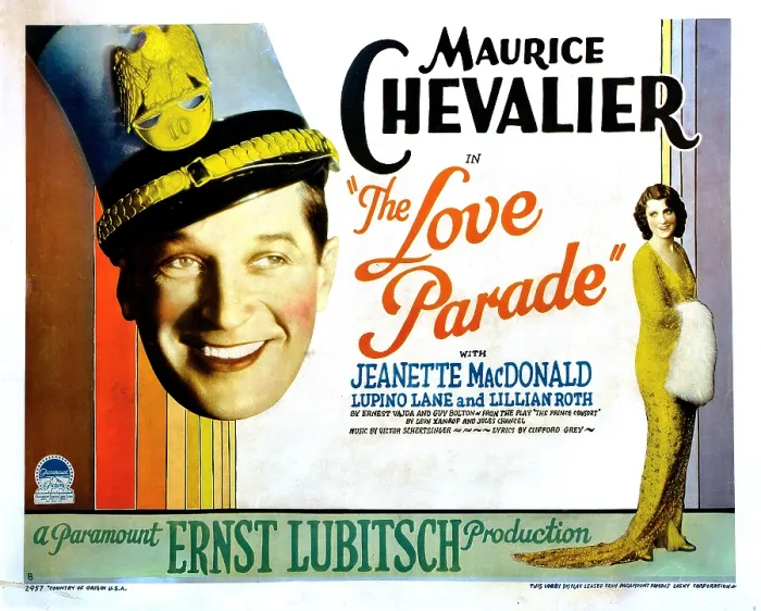 Framed Print : THE LOVE PARADE, from left, Maurice Chevalier, Jeanette MacDonald, 1929