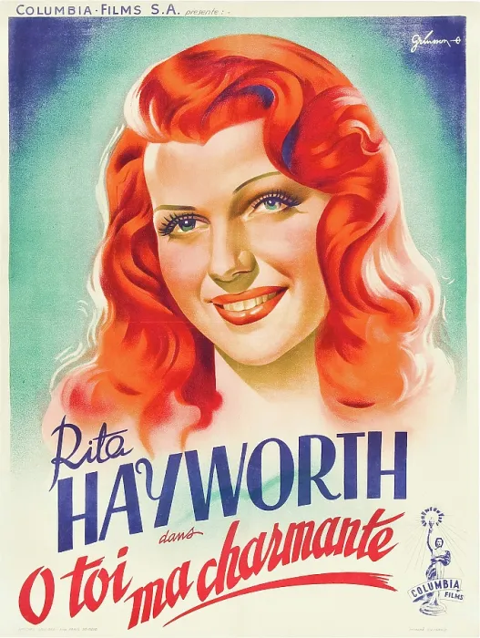 Framed Print : YOU WERE NEVER LOVELIER, (aka O TOI MA CHARMANTE!), Rita Hayworth on French poster art, 1942 Framed Print : YOU WERE NEVER LOVELIER, (aka O TOI MA CHARMANTE!), Rita Hayworth on French poster art, 1942