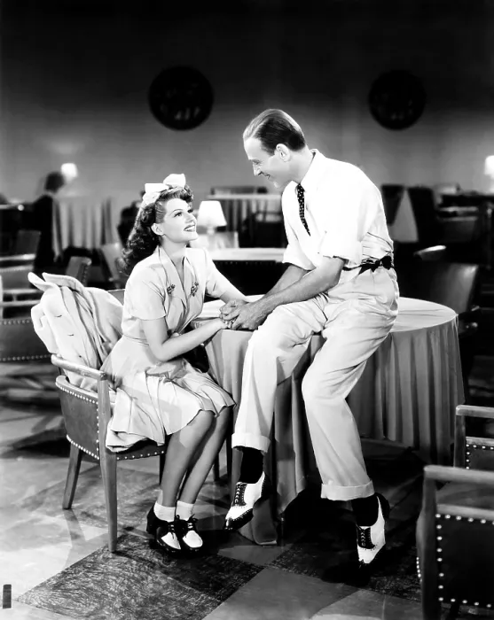 Framed Print : YOU WERE NEVER LOVELIER, from left, Rita Hayworth, Fred Astaire, 1942
