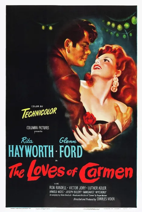 Framed Print : THE LOVES OF CARMEN, (aka LOS AMANTES DE CARMEN), from left: Glenn Ford, Rita Hayworth, 1948 Framed Print : THE LOVES OF CARMEN, (aka LOS AMANTES DE CARMEN), from left: Glenn Ford, Rita Hayworth, 1948