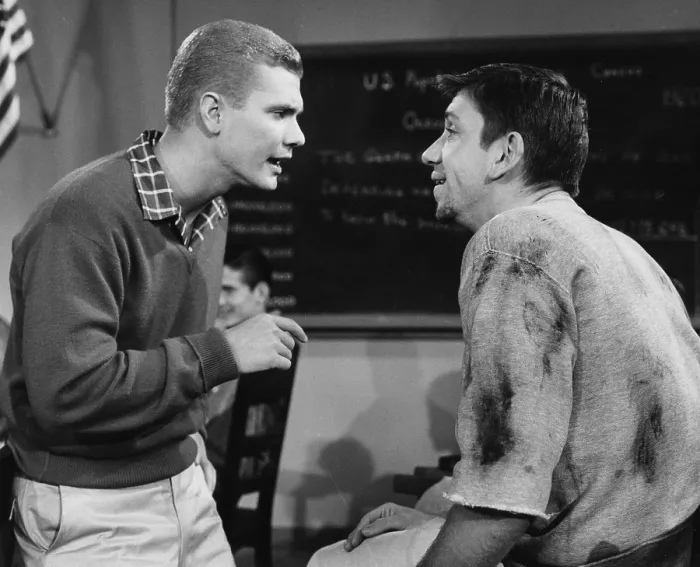 Framed Print : THE MANY LOVES OF DOBIE GILLIS, (aka DOBIE GILLIS), Dwayne Hickman, Bob Denver, 1959-63 Framed Print : THE MANY LOVES OF DOBIE GILLIS, (aka DOBIE GILLIS), Dwayne Hickman, Bob Denver, 1959-63