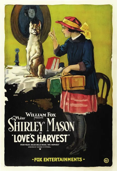 Framed Print : LOVE'S HARVEST, right: Shirley Mason, 1920, TM and Copyright 20th Century Fox Film Corp. All rights reserved. / courtesy Everett Collection