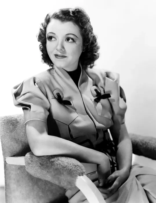 Framed Print : THREE LOVES HAS NANCY, Janet Gaynor, in a suit by Adrian, 1938