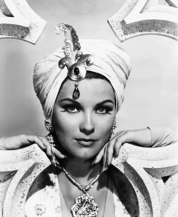Framed Print : THE LOVES OF OMAR KHAYYAM, Debra Paget, 1957