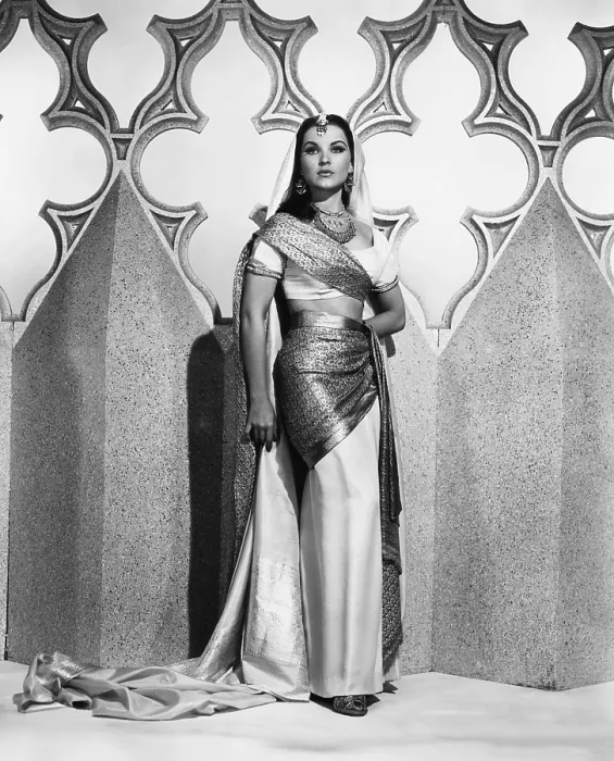 Framed Print : THE LOVES OF OMAR KHAYYAM, Debra Paget, 1957