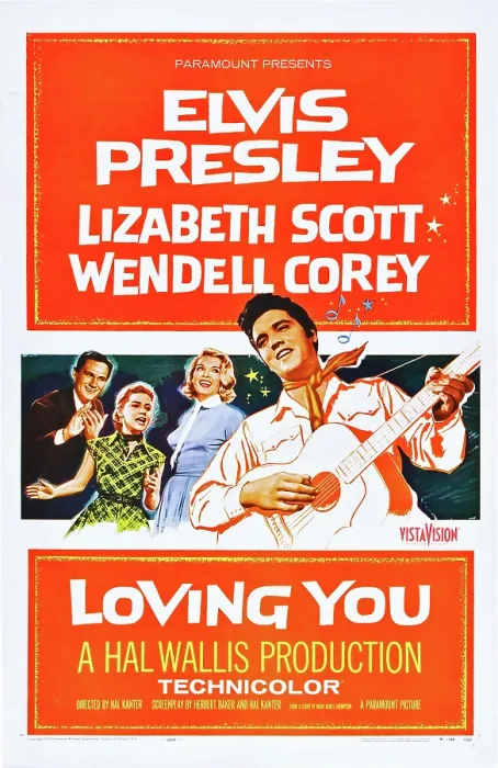 Framed Print : LOVING YOU, US poster art, Wendell Corey, Dolores Hart, Lizabeth Scott, Elvis Presley, 1957