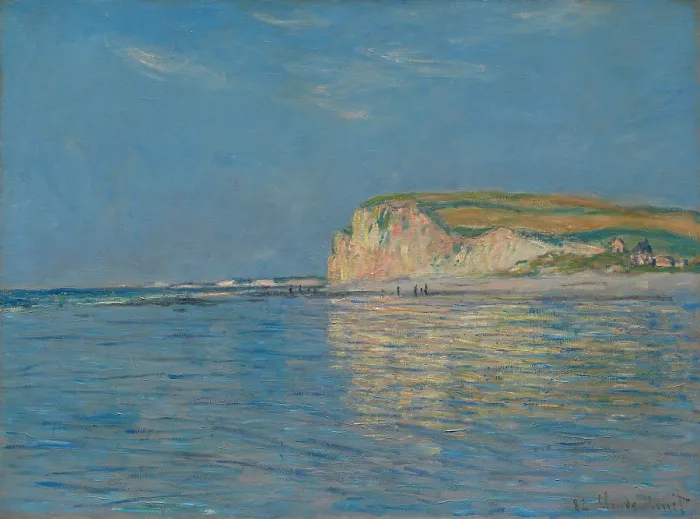 Framed Print : Low Tide at Pourville, near Dieppe, 1882, by Claude Monet, 1840-1926, French Impressionist painting, oil on canvas