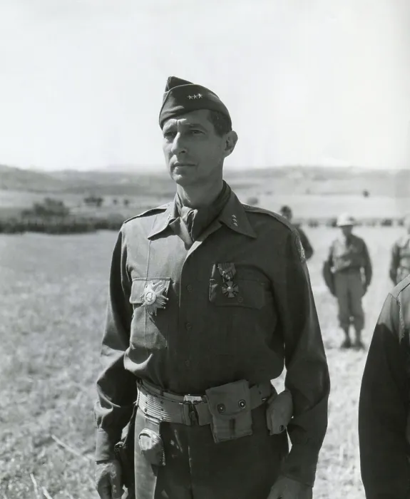 Framed Print : Lt. Gen. Mark Clark, Commanding General of the Fifth Army, on June 29, 1944 Framed Print : Lt. Gen. Mark Clark, Commanding General of the Fifth Army, on June 29, 1944