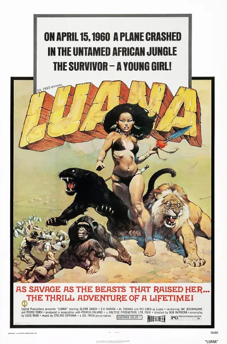 Framed Print : LUANA, THE GIRL TARZAN, (aka LUANA LA FIGLIA DELLE FORESTA VERGINE), US poster art, 1968 Framed Print : LUANA, THE GIRL TARZAN, (aka LUANA LA FIGLIA DELLE FORESTA VERGINE), US poster art, 1968