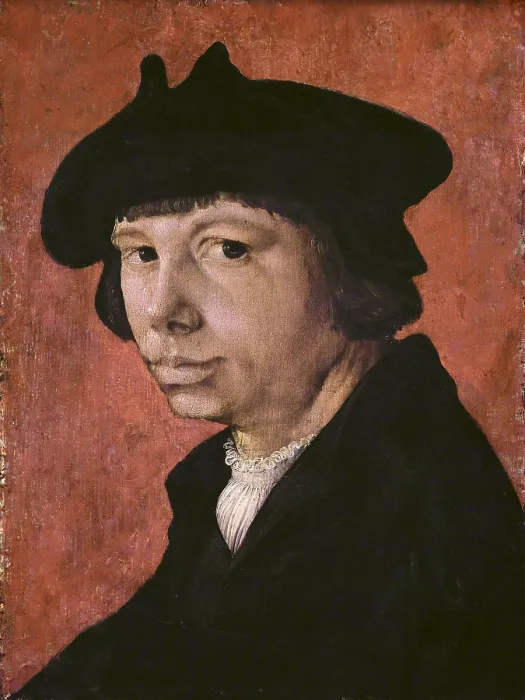Framed Print : LUCAS VAN LEYDEN (1494-1533). Self-portrait. 1509. Renaissance art. Oil on wood. GERMANY. Brunswick. Herzog Anton Ulrich Museum