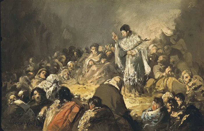 Framed Print : LUCAS VELAZQUEZ, Eugenio (1817-1870). Sermon in Countryside. Romanticism. Oil on canvas. SPAIN. Madrid. Prado Museum. AISA / Everett Collection**US SALES ONLY** Framed Print : LUCAS VELAZQUEZ, Eugenio (1817-1870). Sermon in Countryside. Romanticism. Oil on canvas. SPAIN. Madrid. Prado Museum. AISA / Everett Collection**US SALES ONLY**
