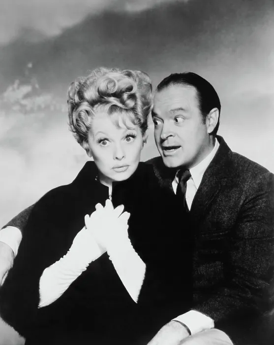 Framed Print : THE LUCILLE BALL COMEDY HOUR, from left: Lucille Ball, Bob Hope, 1964
