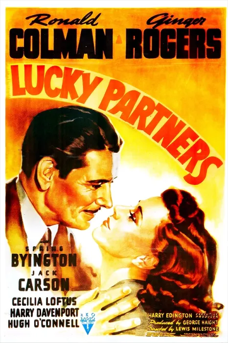 Framed Print : LUCKY PARTNERS, US poster, Ronald Colman, Ginger Rogers, 1940 Framed Print : LUCKY PARTNERS, US poster, Ronald Colman, Ginger Rogers, 1940