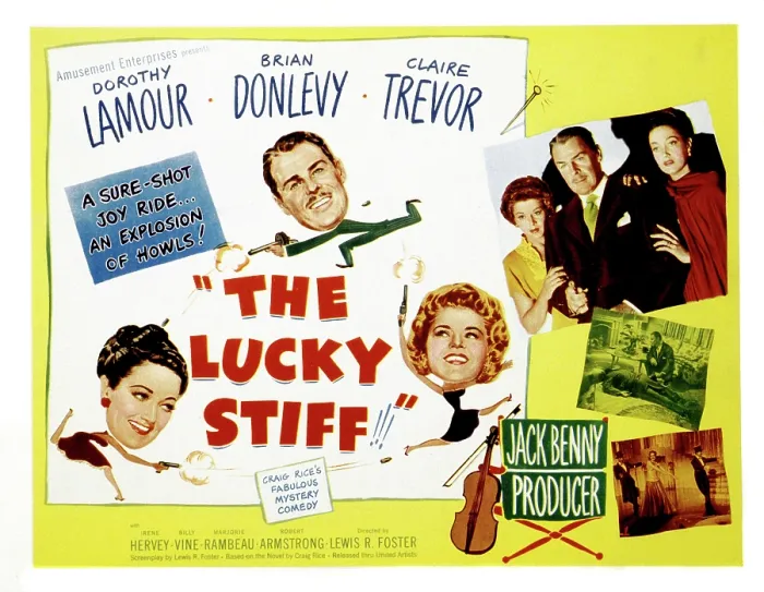 Framed Print : THE LUCKY STIFF, Brian Donlevy, Dorothy Lamour, Claire Trevor, 1949