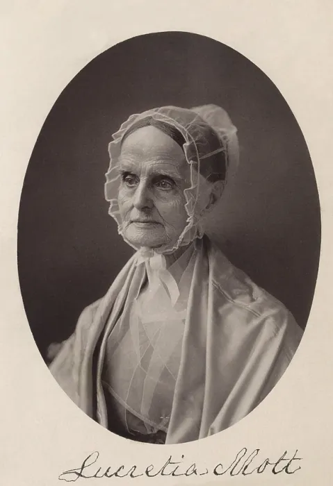 Framed Print : Lucretia Coffin Mott, Quaker minister, abolitionist, womens rights activist, from the 1820s until her death at 87 in 1880. Photo by Frederick Gutekunst, c. 1870 (BSLOC_2018_5_50)