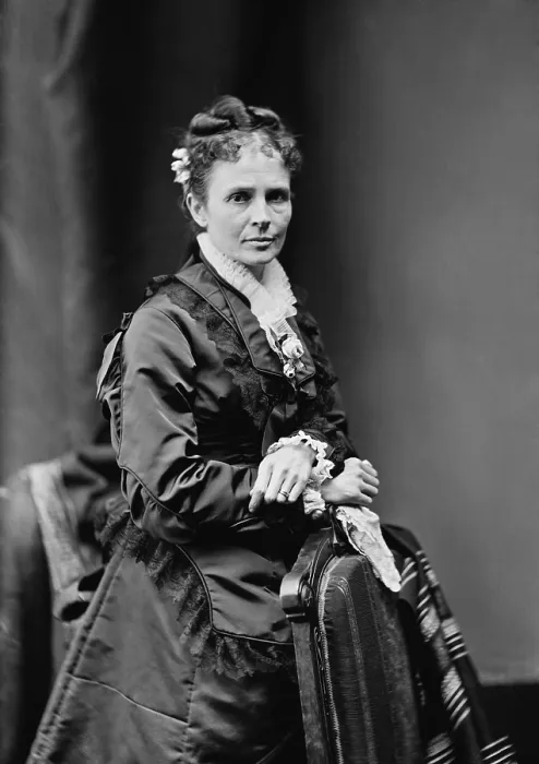 Framed Print : Lucretia Rudolph Garfield was the wife of James A. Garfield, the 20th President of the US. She was First Lady for only 4 months when her husband was shot by an assassin