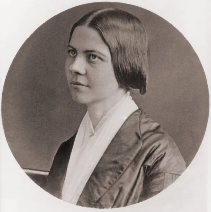 Framed Print : Lucy Stone, (1818-1893), American abolitionist and women's rights activist, as a young woman. Daguerreotype, ca. 1850