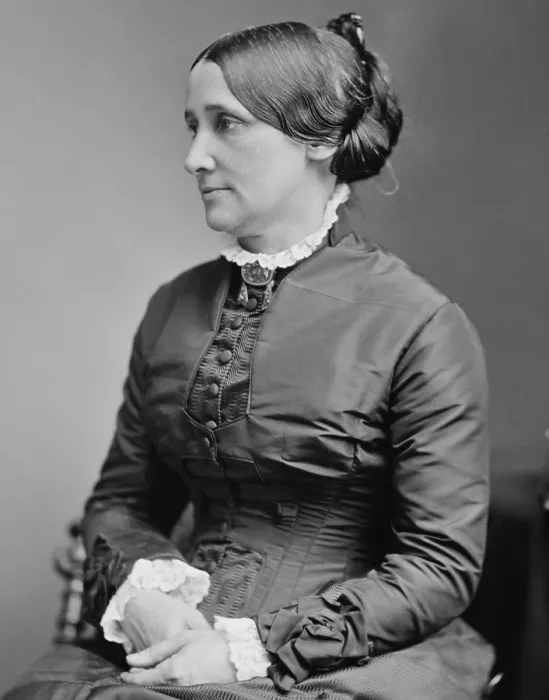 Framed Print : Lucy Webb Hayes, wife of Rutherford B. Hayes, 19th President of the US, c. 1876-1880