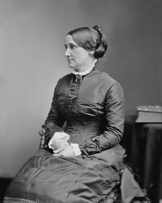 Framed Print : Lucy Webb Hayes, wife of Rutherford B. Hayes, 19th President of the US, c. 1876-1880