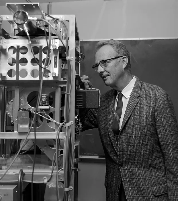 Framed Print : Luis W. Alvarez (1911-1988), American physicist awarded the Nobel Prize for Physics in 1968 for the discovery of many subatomic particles