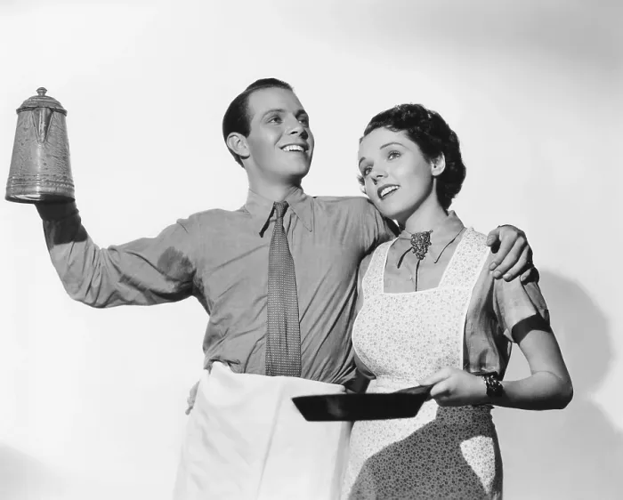 Framed Print : THE LUKIEST GIRL IN THE WORLD, from left: Louis Hayward, Jane Wyatt, 1936