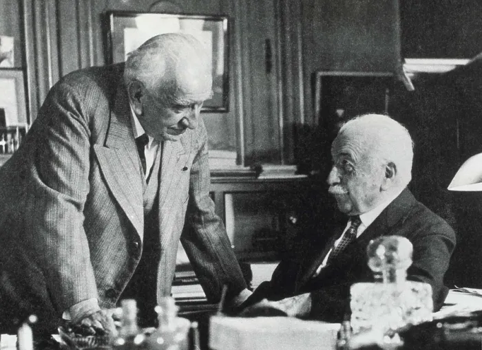 Framed Print : LUMIRE, Louis (1864-1948); LUMIRE, Auguste (1862-1954). The Lumiere Brothers, inventors of the cinematograph in 1894. AISA / Everett Collection**US SALES ONLY** Framed Print : LUMIRE, Louis (1864-1948); LUMIRE, Auguste (1862-1954). The Lumiere Brothers, inventors of the cinematograph in 1894. AISA / Everett Collection**US SALES ONLY**