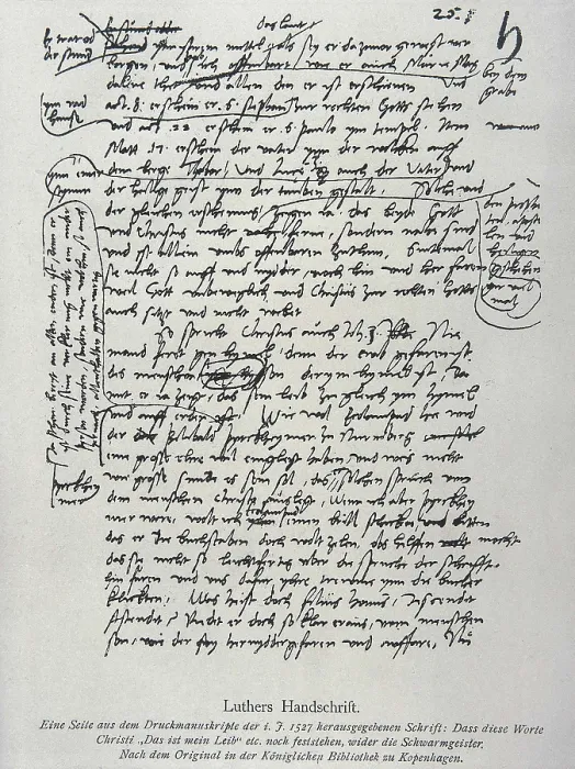 Framed Print : LUTHER, Martin (1483-1546). Manuscript by Luther. AISA / Everett Collection**US SALES ONLY**