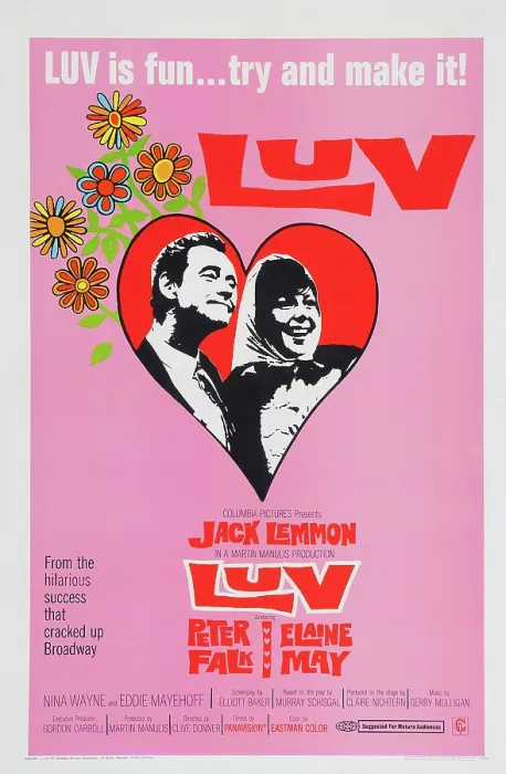 Framed Print : LUV, l-r: Jack Lemmon, Elaine May on poster art, 1967 Framed Print : LUV, l-r: Jack Lemmon, Elaine May on poster art, 1967
