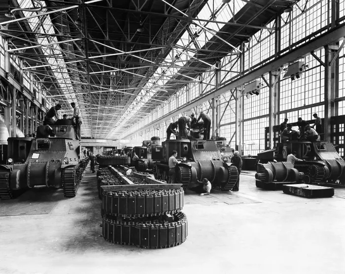 Framed Print : M-3 Medium tanks come off the assembly line at the Chrysler Tank Arsenal in Detroit, Michigan, 1941. Courtesy: CSU Archives / Everett Collection Framed Print : M-3 Medium tanks come off the assembly line at the Chrysler Tank Arsenal in Detroit, Michigan, 1941. Courtesy: CSU Archives / Everett Collection