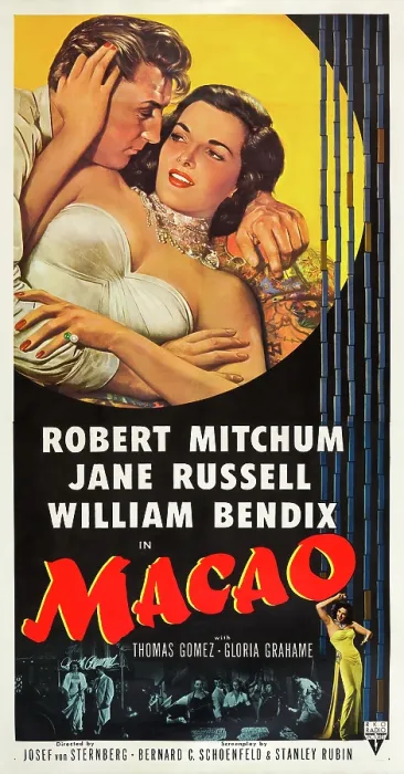 Framed Print : MACAO, Robert Mitchum, Jane Russell, 1952