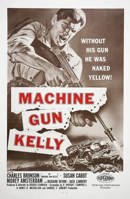 Framed Print : MACHINE-GUN KELLY, US poster, Charles Bronson, 1958 Framed Print : MACHINE-GUN KELLY, US poster, Charles Bronson, 1958