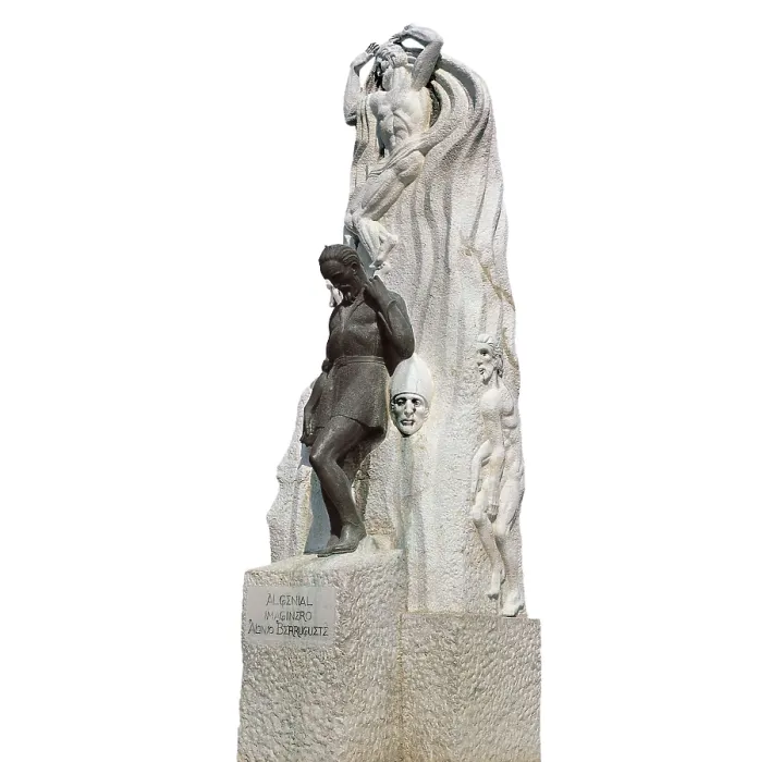 Framed Print : MACHO ROGADO, Victorino (1887-1966). Monument to Alonso Berruguete. Sculpture. AISA / Everett Collection**US SALES ONLY**